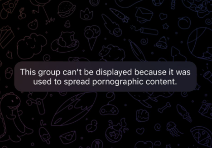 this group can’t be displayed telegram guide censure