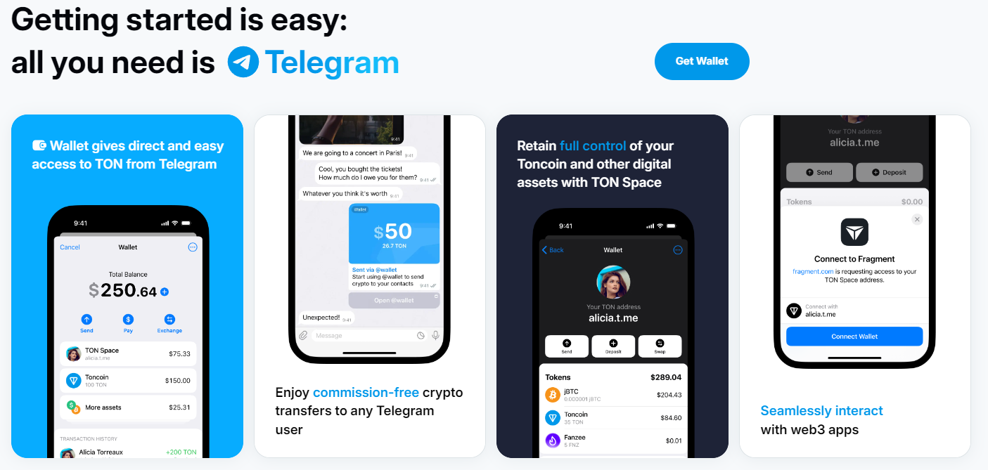 Toncoin telegram comment alimenter son compte ?